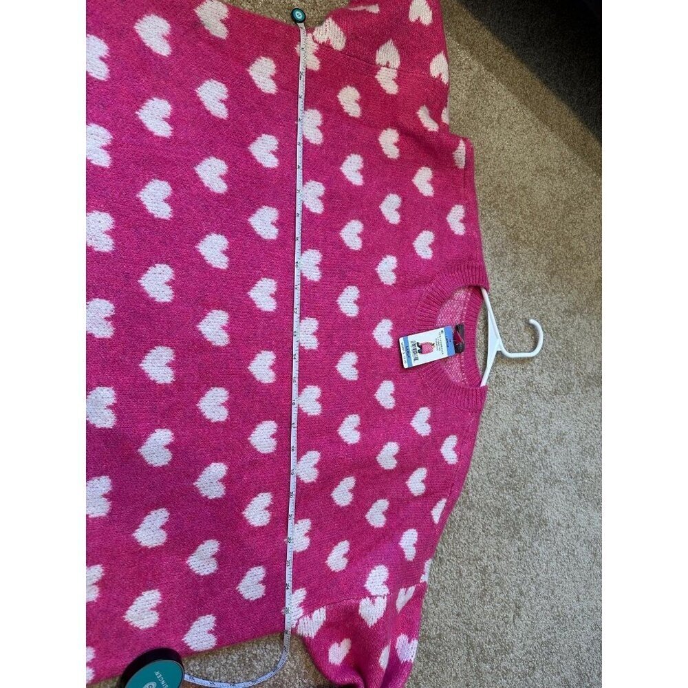 Vince Camuto Women's Long Sleeve Crewneck Valentine's Day Sweater Size Large - Picture 7 of 10